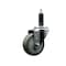 Service Caster 3.5'' Gray Poly Wheel Swivel 1'' Expanding Stem Caster SCC-EX20S3514-PPUB-1 - alternate 1